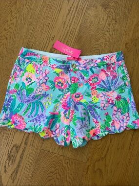 Lilly Pulitzer Buttercup Knit Shorts - “me and my zesty” print
